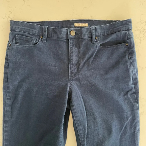 DKNY Jeans 5 Pocket Mid Rise Straight Leg Cotton Jeans Blue Sz 10 X 32 - Picture 6 of 11